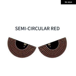 LED デビルアイ USB アイライト イーグルアイライト装飾デビルアイライトフラッシュライト ランニング安全ハザードランプ - red3