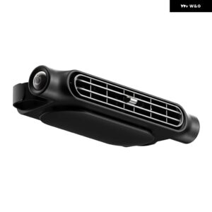 ヘッドレスト冷却エアファン 3スピード ネッククーラー USB 電源リアベンチレーター フロントリア ピリオンシート - black