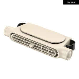 ヘッドレスト冷却エアファン 3スピード ネッククーラー USB 電源リアベンチレーター フロントリア ピリオンシート - Beige