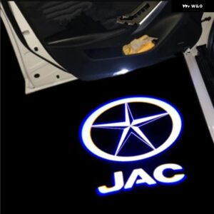 2個 LEDドアライト JAC リファイン S3 S5 A30 A13 T6 T8 M4 M2 R3 ロゴプロジェクターゴーストシャドウウェルカムランプカーアクセサリー - DEEP BLUE