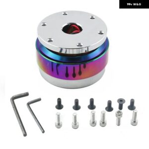 カスタム クイックリリース ステアリングホイール ハブ アダプター 6穴スナップオフボスキット アルミ - colour