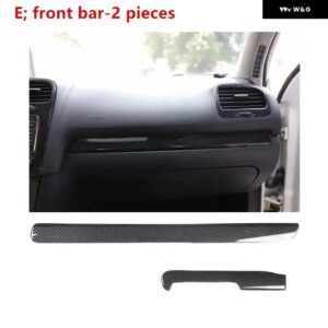 インテリア トリム 5D ゴルフ 6 MK6 2009-2013 カーアクセサリーカーボンセンター コンソール ゴルフ MK6 5D ステッカー ABS パネル