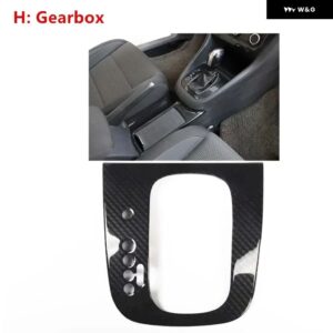 インテリア トリム 5D ゴルフ 6 MK6 2009-2013 カーアクセサリーカーボンセンター コンソール ゴルフ MK6 5D ステッカー ABS パネル