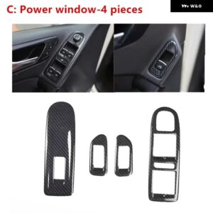 インテリア トリム 5D ゴルフ 6 MK6 2009-2013 カーアクセサリーカーボンセンター コンソール ゴルフ MK6 5D ステッカー ABS パネル