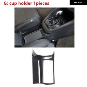 インテリア トリム 5D ゴルフ 6 MK6 2009-2013 カーアクセサリーカーボンセンター コンソール ゴルフ MK6 5D ステッカー ABS パネル