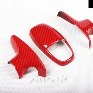 ドギーチャレンジャー 2015-2019 アクセサリーカーボン スタイル 室内装飾パートナーカバー ギア ステッカー ABS - red