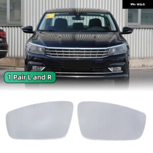 バックミラー ガラスドア ウイング ミラー 加熱サイドミラー ガラスVW ジェッタ MK6 2011-2018 パサート B7 2011-2015 ビートル 2012-2019 - 1 right and 1 Left
