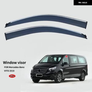 V-CLASS VITO VIANO W639 W447 2010-2022 ウィンドウ バイザー ウィンドウレインガード リアルーフ サンレイン シェード ベント バイザー スポイラー - For VITO 2010-2022