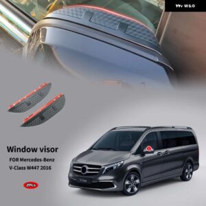 V-CLASS VITO VIANO W639 W447 2010-2022 ウィンドウ バイザー ウィンドウレインガード リアルーフ サンレイン シェード ベント バイザー スポイラー - W447 2016