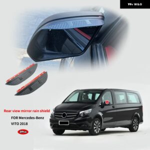 V-CLASS VITO VIANO W639 W447 2010-2022 ウィンドウ バイザー ウィンドウレインガード リアルーフ サンレイン シェード ベント バイザー スポイラー - For VITO 2018