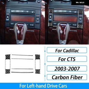 キャデラック CTS 2003-2007 カーボンセンター コンソール ギア シフト エア アウトレット パネル トリム スイートカー インテリア アクセサリー ステッカー - 4