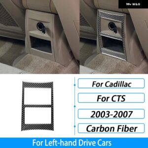 キャデラック CTS 2003-2007 カーボンセンター コンソール ギア シフト エア アウトレット パネル トリム スイートカー インテリア アクセサリー ステッカー - 6