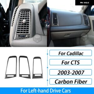 キャデラック CTS 2003-2007 カーボンセンター コンソール ギア シフト エア アウトレット パネル トリム スイートカー インテリア アクセサリー ステッカー - 11