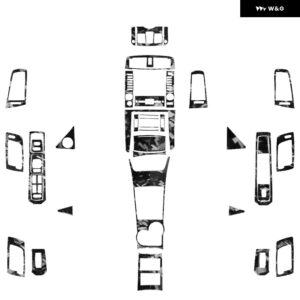 キャデラック CTS 2003-2007 カーボンセンター コンソール ギア シフト エア アウトレット パネル トリム スイートカー インテリア アクセサリー ステッカー - Forged Carbon Set