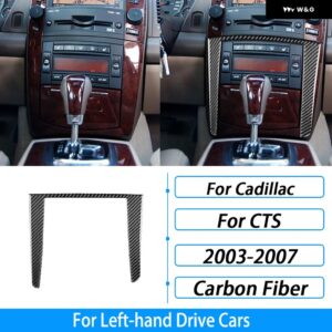 キャデラック CTS 2003-2007 カーボンセンター コンソール ギア シフト エア アウトレット パネル トリム スイートカー インテリア アクセサリー ステッカー - 3