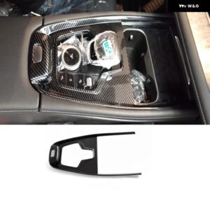 CHERY OMODA 5 C5 FX 2022 2023 2024 ABS インテリア アクセサリーセンター CONLOSE ギア シフト パンルフロントウォーターカップ ホルダー カバー - ABS carbonfiber B