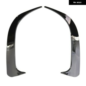1ペア リア バンパー サイドベント カナード カーボンウィンドナイフスプリッター ABS プラスチック ベンツ W117 CLA 200 250 45 AMG 2014-2018 - Gloss Black