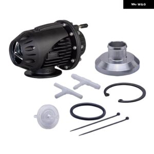 ブローオフ バルブ BOV ターボパフォーマンスパーツアルミフランジ付き SQV 4 IV シーケンシャルブローダンプブローオフ アダプター - black 25MM