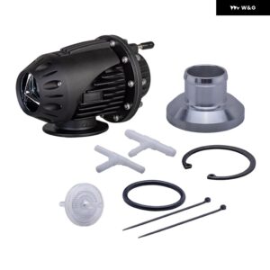 ブローオフ バルブ BOV ターボパフォーマンスパーツアルミフランジ付き SQV 4 IV シーケンシャルブローダンプブローオフ アダプター - black 34mm