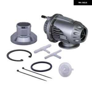 ブローオフ バルブ BOV ターボパフォーマンスパーツアルミフランジ付き SQV 4 IV シーケンシャルブローダンプブローオフ アダプター - silver 25mm