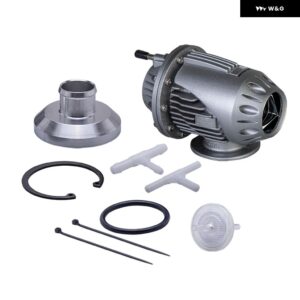 ブローオフ バルブ BOV ターボパフォーマンスパーツアルミフランジ付き SQV 4 IV シーケンシャルブローダンプブローオフ アダプター - siliver 34mm