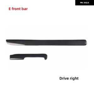 インテリア トリム 5D VW ゴルフ 6 MK6 2009-2013 カーアクセサリーカーボンセンター コンソール ABS パネル ゴルフ MK6 ステッカー RHD - E front bar