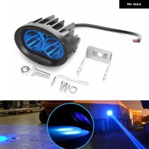 20ワット 楕円形 フォーク リフトランプ LED ブルースポットライト 10-48V DC 安全作業灯 フォーク リフトハザードランプ - Blue Light