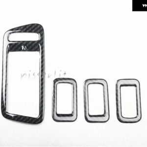 VW ゴルフ MK7 2013-17 インテリア 装飾アクセサリーセンター コンソールドアバー ステアリングホイール パネル ステッカー - J