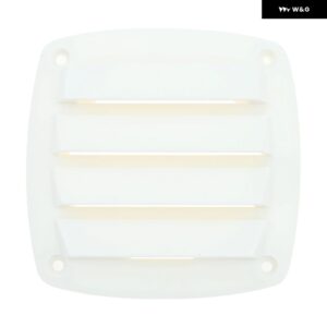 1個 101MM 4インチ ブラック/ホワイト ABS プラスチック 海洋換気ルーバーベントボートヨット船体 エアベント ハードウェア - WHITE