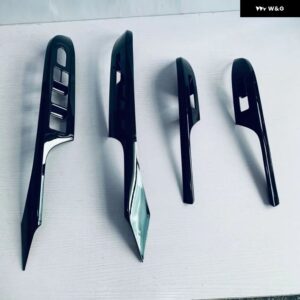 スズキ スイフト ZC/ZDシリーズ 2024 2025 ABS インテリア アクセサリードアボウルウィンドウリフトスイッチカバー エアコン コン - ABS Black D