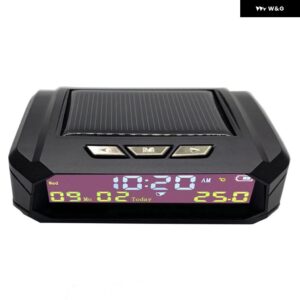 車デジタル時計ルックソーラー LCD TPMS 日付車載温度表示屋 アウター 品パーソナルカーアクセサリー - b