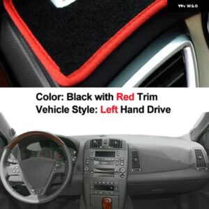 キャデラック CTS 2003-07 ダッシュボード カバー ダッシュマットサンシェード パッド カーペット自動 ダッシュボード ダッシュマット スタイリング - red