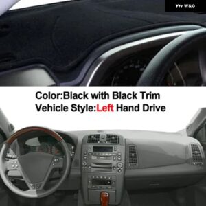 キャデラック CTS 2003-07 ダッシュボード カバー ダッシュマットサンシェード パッド カーペット自動 ダッシュボード ダッシュマット スタイリング - black