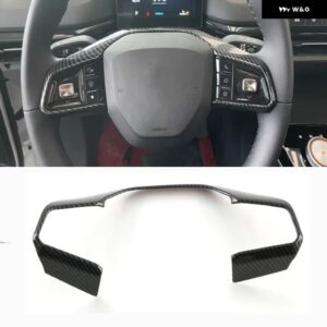 RHD MG 4 MG4 EV ムーラン 2022 2023 2024 インテリア アクセサリードアハンドル ウィンドウスイッチパンルカバー ギアパンルエアアウトカバー - Steering wheel cover