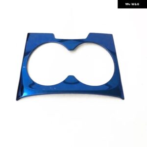 シトロエン C5 AIRCROSS 2017 2018 2019 フロントセンター コントロール ギア シフト パネル トリム カバー ウォーターカップ ホルダー パンドルカバー - ss blue