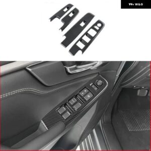 いすゞ D MAX D-MAX DMAX 2021 2022 カーボンウィンドウリフト ボタン スイッチ パネル ギア シフト PANLE カバー インテリア アクセサリー - window switch cover