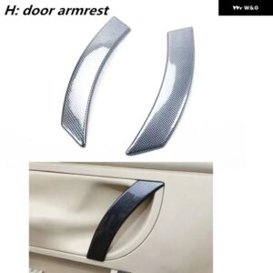 カーボンプリントカーセンター コンソール カバー ハンドル ステッカー ABS メーターギア パネル ビートル 2003-2008-2012 自動車アクセサリー - H