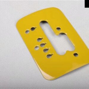 ビートル 2003-2008-2010 アクセサリー左ハンドル用 ギア シフト パネル フレーム トリム スタイリング ABS 自動モールド水カップ ボックス - Yellow