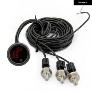 12V 電磁弁エアライドサスペンション マニホールド バルブ リモコン 0-200PSIBLUE ディスプレイ - only display