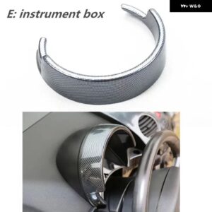 ビートル 2003-2008-2012 アクセサリーカーボンプリントカーセンター コンソール カバー ハンドル ステッカー ABS メーターギア パネル キット