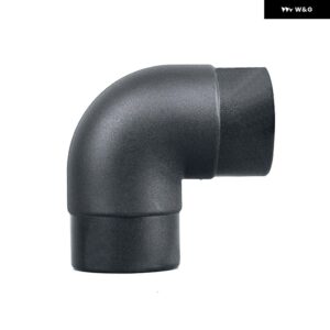 5X 60MM エアヒーターダクト パイプ エアベント アウトレット L 字型エルボベンド パイプ 排気コネクタ WEBASTO EBERSPAECHER - black 60mm