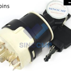 9ピン/10ピン イグニッション スイッチ701/80184 701/45500 JCB JCB200 JCB220 8055 8018 8014 8027Zキー イグニッション スイッチスタートスイッチ - 9pins