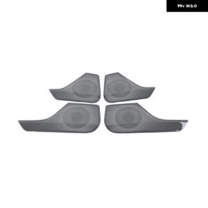 シュコダ オクタヴィア MK4 RS プロ 2021 2022 オーディオ スピーカー トリム ベゼル カバー ピラー フロント AC ベントドア スピーカー カバー - 4 Door Speaker Black