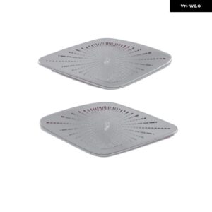 シュコダ オクタヴィア MK4 RS プロ 2021 2022 オーディオ スピーカー トリム ベゼル カバー ピラー フロント AC ベントドア スピーカー カバー - A pillar silver