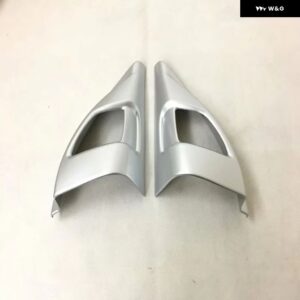 シトロエン C5 エアクロス 2017-20 ABS カーボン インテリア フロントドア スピーカー ウィンドウ A ピラー カバー トリム アクセサリー - ABS silver