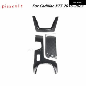カーボン スタイル ギア シフト ボックス パネル トリム カバー フレーム ステッカー キャデラック XT5 2020-23 2016-19 LHD