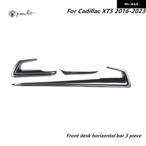 カーボン スタイル ギア シフト ボックス パネル トリム カバー フレーム ステッカー キャデラック XT5 2020-23 2016-19 LHD