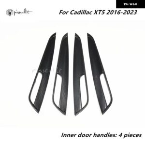 カーボン スタイル ギア シフト ボックス パネル トリム カバー フレーム ステッカー キャデラック XT5 2020-23 2016-19 LHD