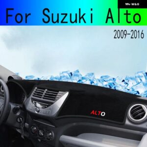 スズキ アルト 2009-16 ダッシュボード カバー マットサンシェード 回避ライトパッド カーペット抗 UV ケース - LHD