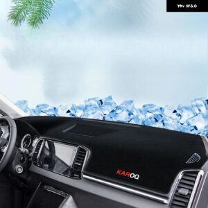 SKODA KAROQ ダッシュボード 光回避サンシェード パッド カバー マットカーペット抗 UV インテリア アクセサリー 車両用品 - LHD2